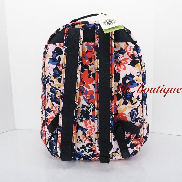 NWT Kipling BP4361 Seoul Go Backpack Laptop Travel Bag Polyester Splashy Posies - Picture 3 of 12